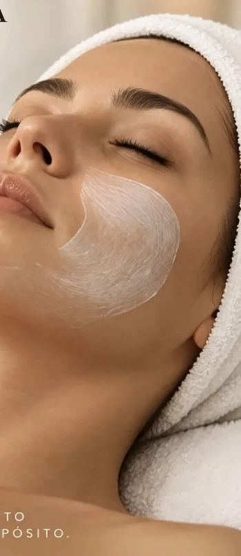 Procedimento estético facial relaxante